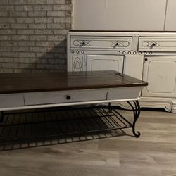 TV stand and coffee table solid wood