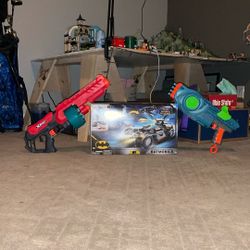 Brand New Batman Toy With Two Nerf Gun Guns