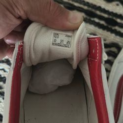 White And Red Vans, Unused