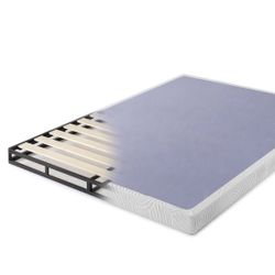 Low Profile, Twin, Metal Box Spring with Wood Slats