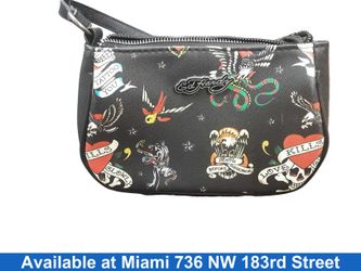 Ed Hardy Nmnv Black Purse / Handbag