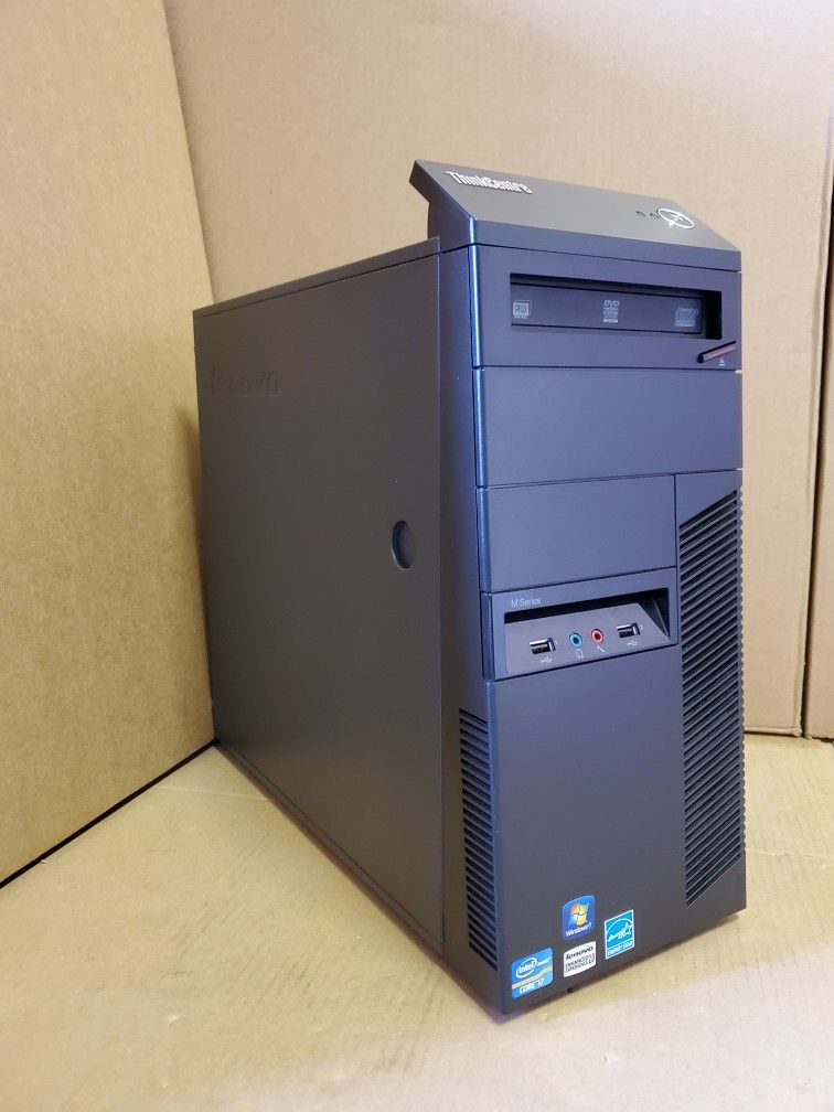 Lenovo Desktop Tower, Intel Quad Core i5 HDD, 8GB