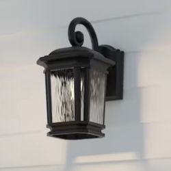 new Other Quoizel Corrigan 1 -Light 13.25” H Matte Black Hardwired Outdoor Wall Light 