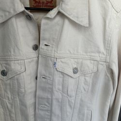 Levi White Denim Jacket