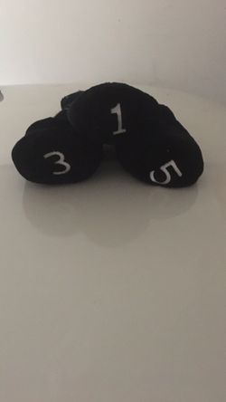 Golf club wood head covers - Driver (1), 3 & 5 woods