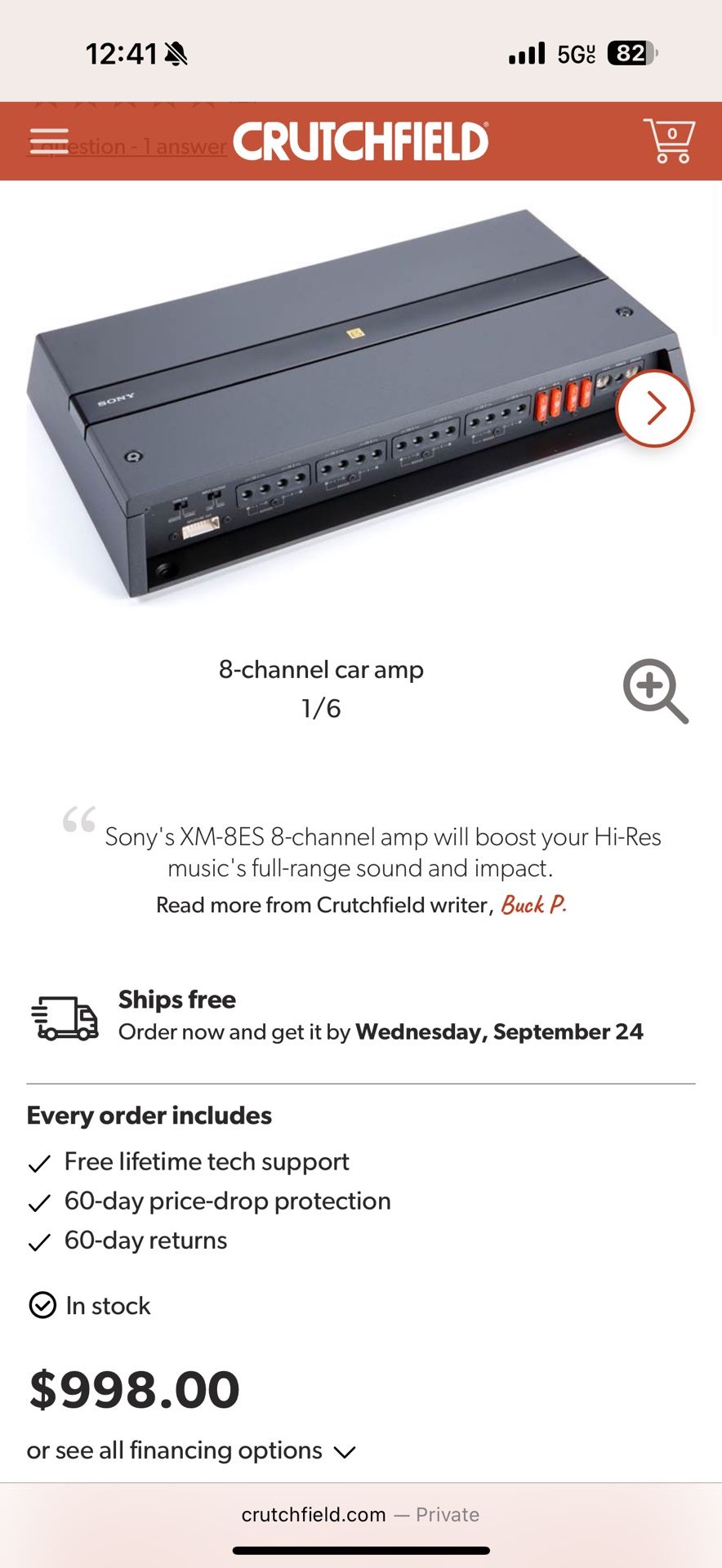 Sony 8 Chanel Voice Amp