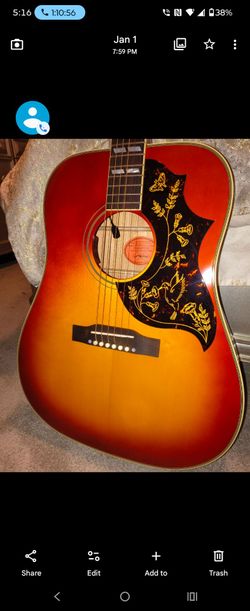 Epiphone inspired by Gibson 1960 reissue hummingbird 2025 model