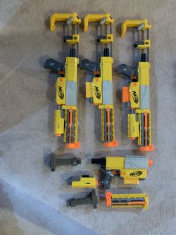 Nerf recon CS-6 with attachments (4 guns total)