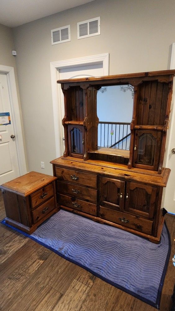 Solid Wood Dresser and Nightstand