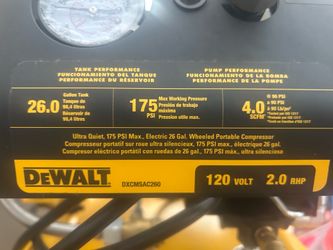 Dewalt air compressor like new condition