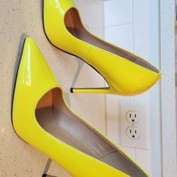 Yellow Heels - Worn Once