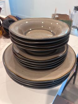 Glass plate / bowl set