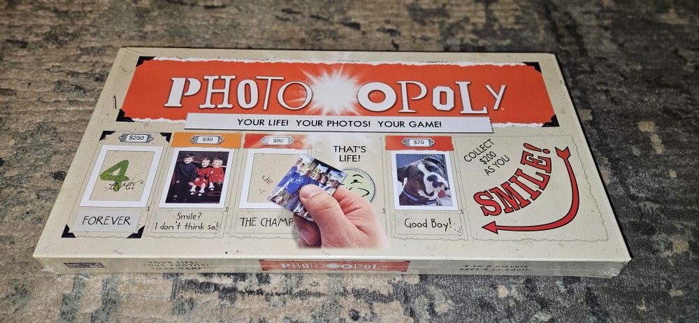 Photo Opoly Game - Your Life! Your Photos! Your Game! Brand New Factory Sealed!!