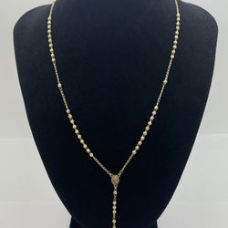 ROSARIO 18KT YG, 6.5” GRAMS, 18” LENGHT 