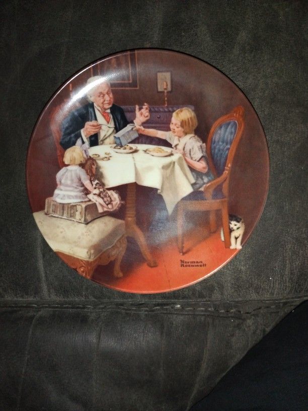Norman Rockwell Knowles Fine China Collectors Edition Plates $70, $20, $5