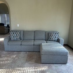 Modular Gray Sectional Couch - Delivery Available