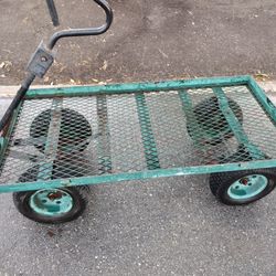 Metal  Heavy Duty Utility  Garden Wagon
