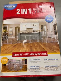 2 in 1 plastic gate and pet pen