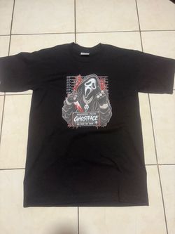 Halloween Ghostface Scream Graphic T-Shirt