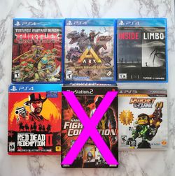 PlayStation games TMNT, Red Dead and more! READ DESCRIPTION!!