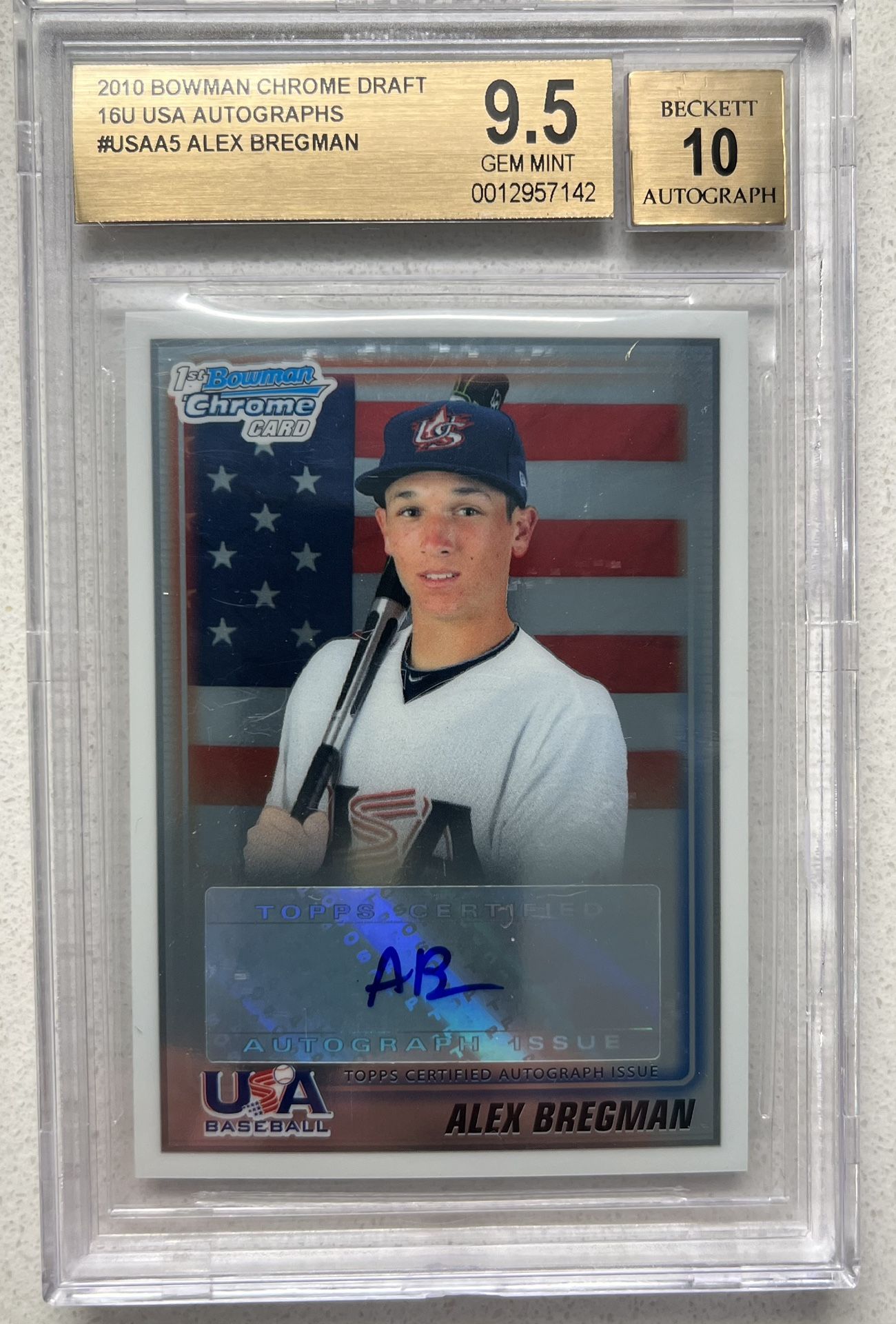 Alex Bergman 1st Bowman Chrome Draft