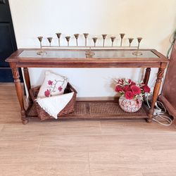 Vintage Wooden Console/sofa Table