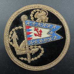 Beautiful 3D Embroidered Sew-On Yacht Club Bullion Blazer Patch Fabric Pin