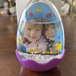 Easter Egg Photo Snow Globe