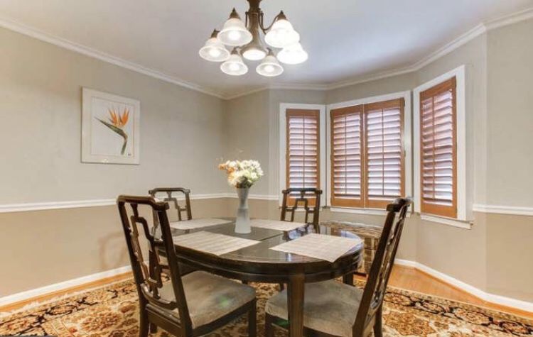 Vintage dining room table and chairs