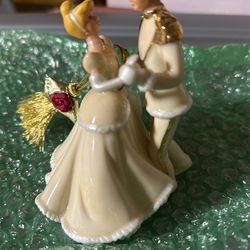 Cinderella And Prince Charming Porcelain Ornament  Thumbnail