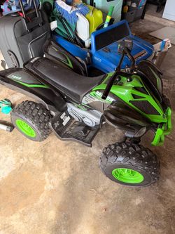 Kid Yamaha electric Atv , needs a drill battery to be used , I used a m18 Milwaukee battery . Spins both wheels has reverse slow and fast  $100 obo