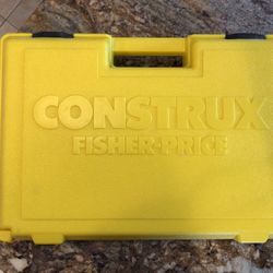 Vintage 1983 Fisher Price Construx In Yellow Case