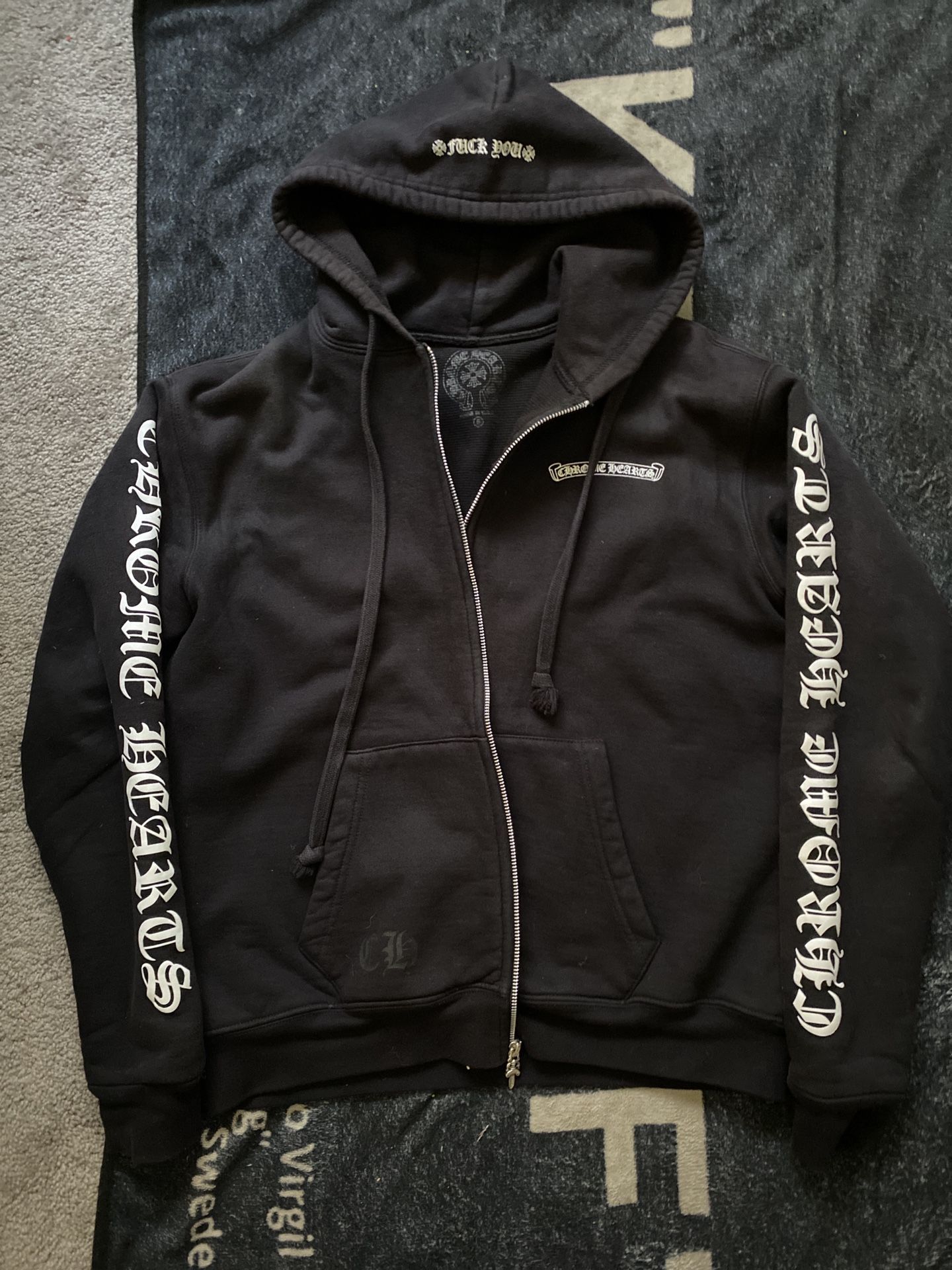 Chrome Heart horseshoes thermal hoodie