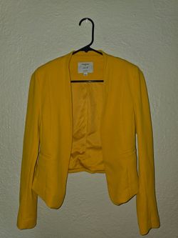 Mustard Yellow Blazer Jacket – Women’s Size S
