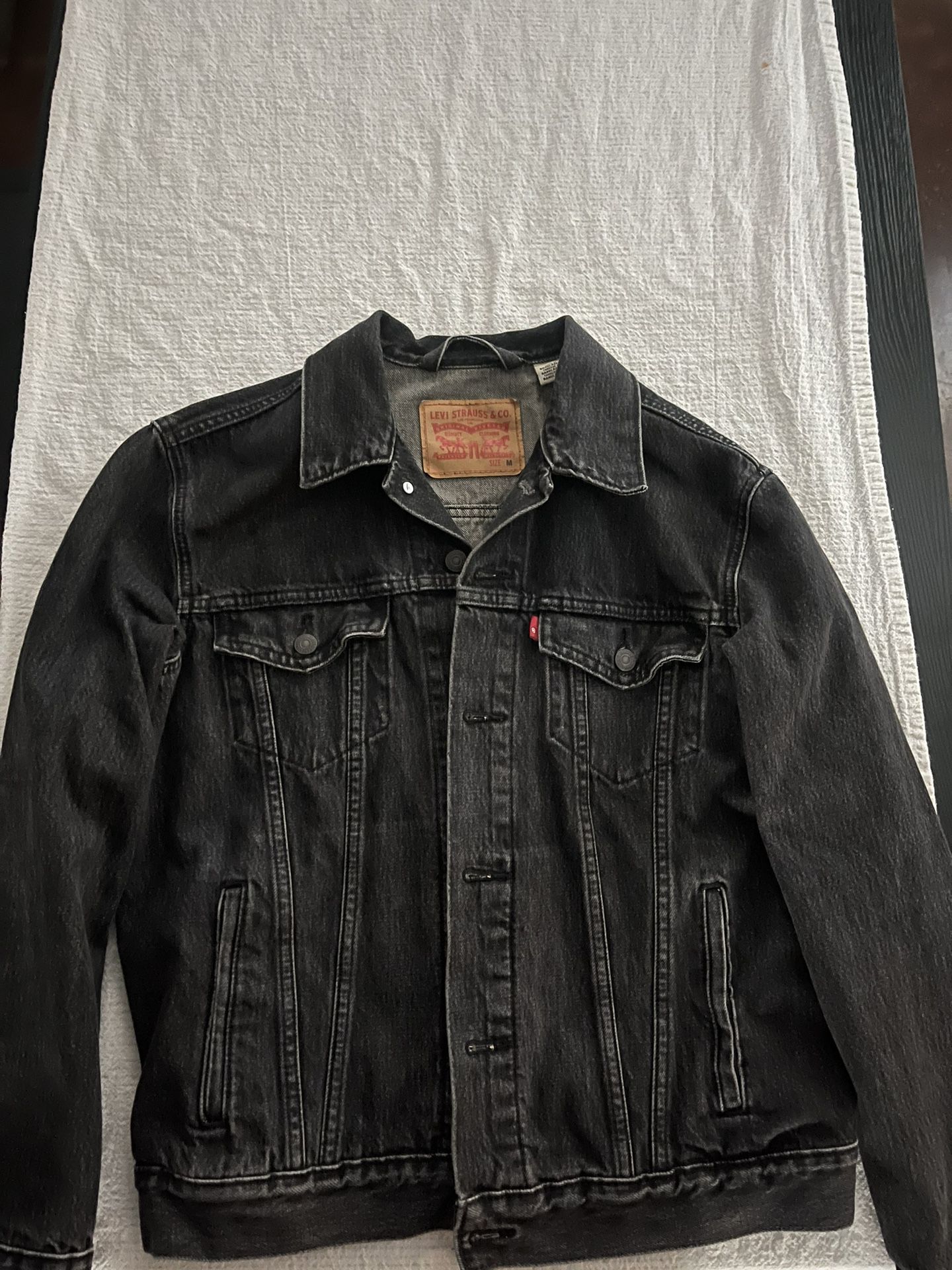 Levis Black Denim Jacket (M)
