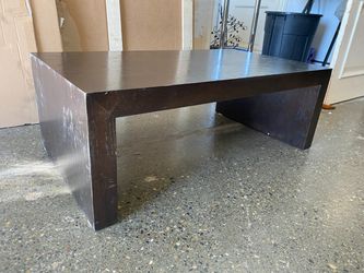 Dark Brown Modern Wooden Coffee Table
