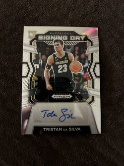 Tristan Da Silva 2024 Panini Prizm Draft Picks Signing Day Autograph Card