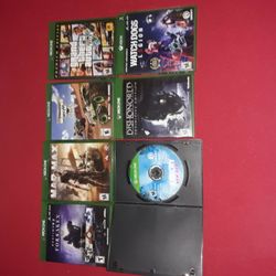  XboxOneGameBundle All In GoodCondition Far Cry Dogs Legion 2K 17 GTA V Mad Max Monster Jam Dishonored Definitive Edition $50 Maybe Trade 