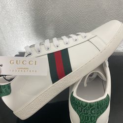 New Designer Gucci Mens Ace Sneaker Size 11 