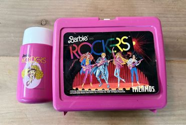 Vintage 1987 Thermos Barbie and the Rockers Lunch Box with Thermos