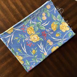 Vintage Bloomcraft Floral Screen Print Fabric