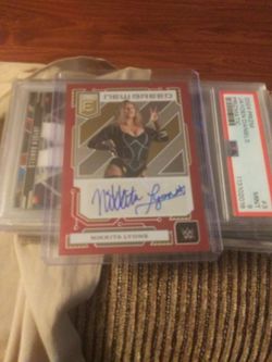 WWE WRESTLEING DIVA 2023 NEW BREED ELITE RED PARALLEL NIKKITA LYONS NXT AUTOGRAPH TRADING CARD