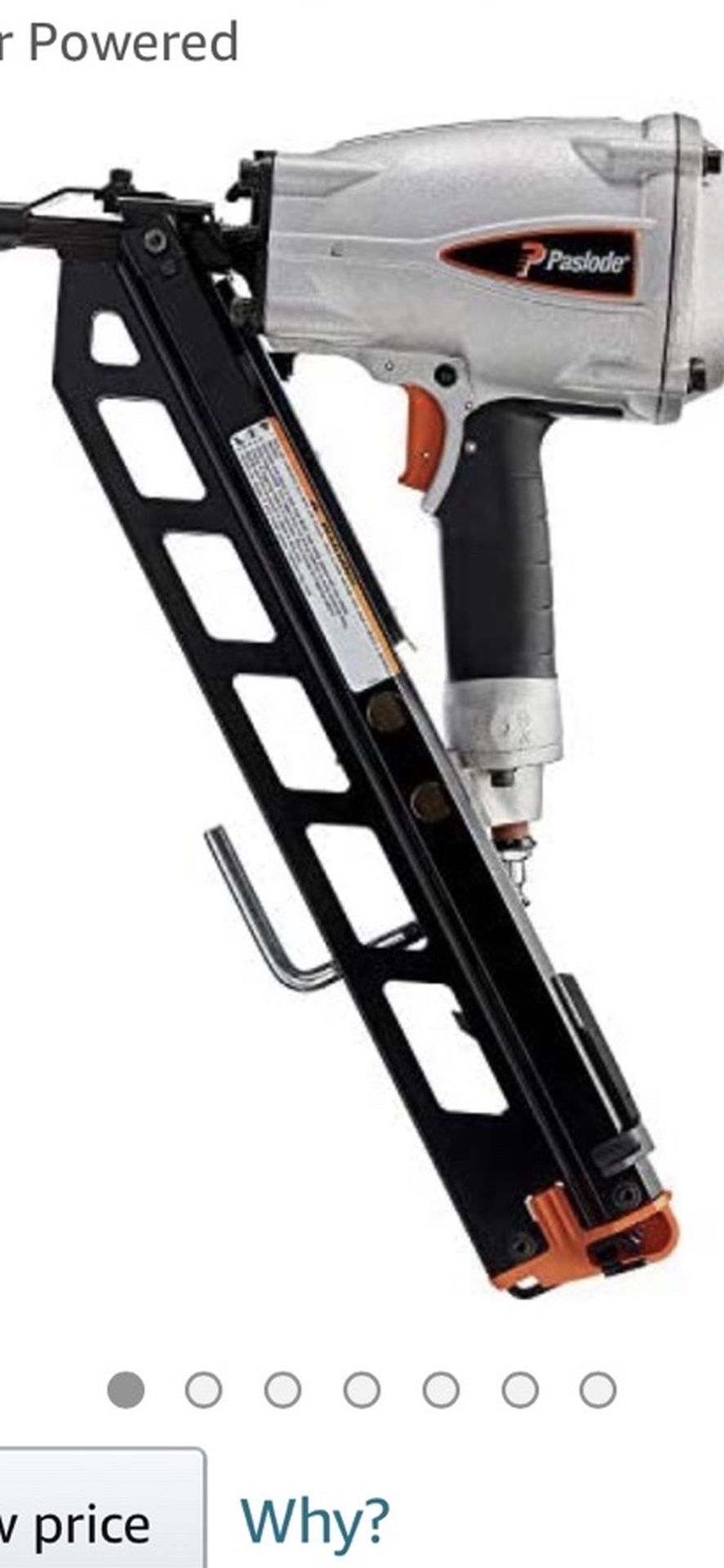 Paslode, Pneumatic Framing Nailer, 501000 PowerMaster, Air Compressor Powered