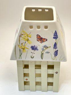 Vintage Marjolein Bastin “Nature’s Sketchbook” Ceramic Candle Shade