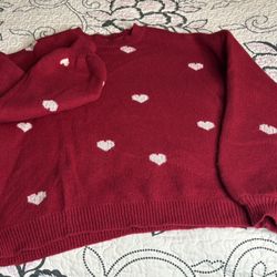 Red Heart Sweater XL 