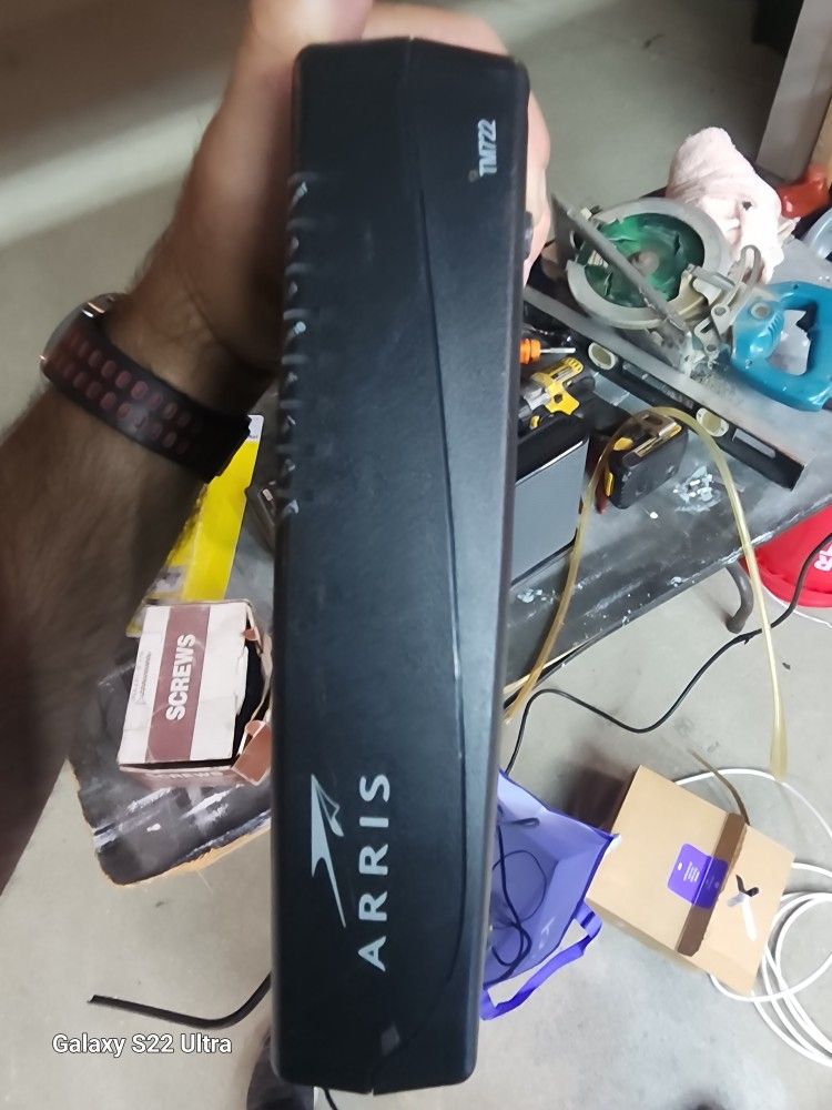 Arris TM722 Battery Back Up Modem With Phone Connection