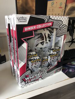 White Flare Binder Collection Pokémon Cards 