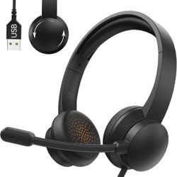 New! Usb Headset With Mic