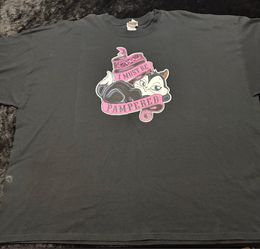 Mens 5XL Vintage Looney Tunes Penelope Pussycat I Must Be Pampered Tshirt