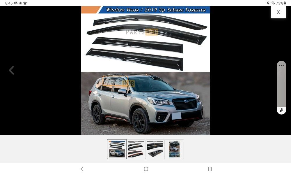 2022 Forester External Window Visors. New IN Box.